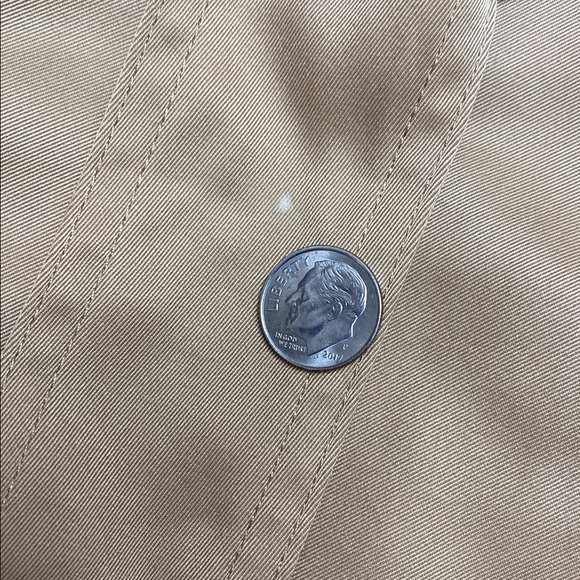 Fashion Nova Trench Coat Warming My Heart Faux Fur Lined Fleece Khaki Tan Large - Picture 15 of 15